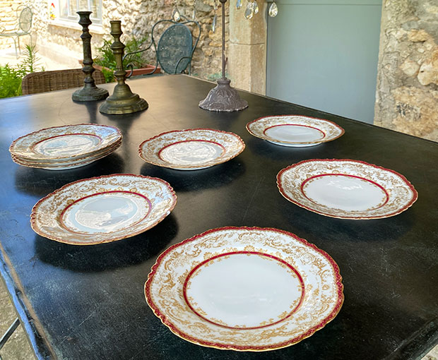 assiette dessert porcelaine Haviland